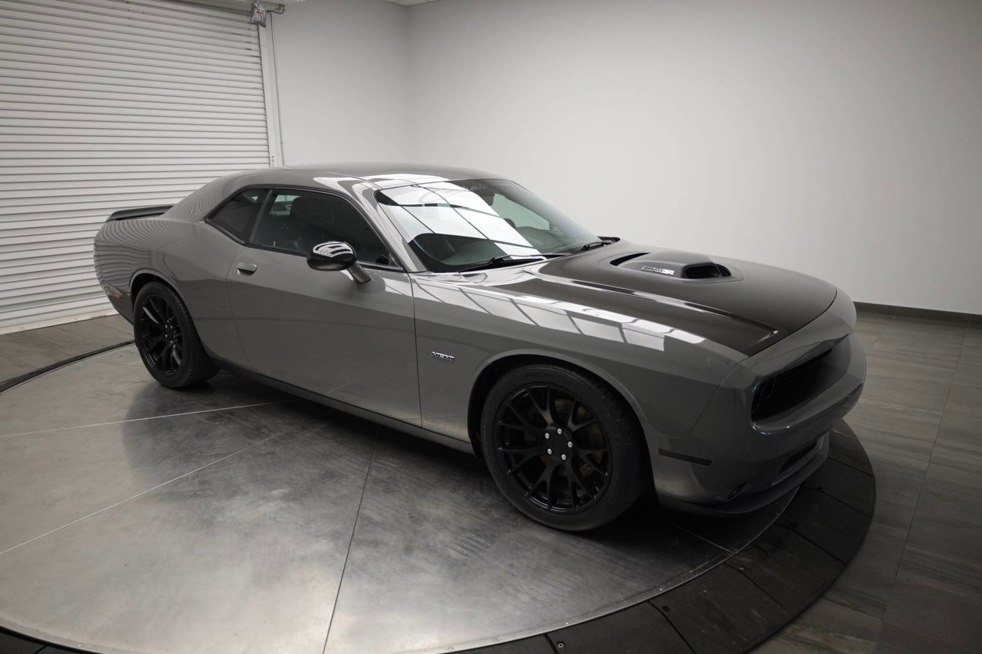 (SOLD) 2017 Dodge Challenger R/T Shaker 5.7L Hemi, Super Track Pak, Tremec Six-Speed Manual Transmission, Destroyer Grey, Satin Black Hood, Black Leather, 22S Package, Technology Package, Driver Convenience Group, Sound Group II, 20x9 Matte Black Forged Wheels, 3.90 Axle Ratio w/82,252km