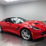 2019 Chevrolet Corvette C7 Stingray Coupe, 6.2L LT1 V8 (455HP), 8-Speed Automatic, Removable Targa Roof, Torch Red, Black Leather GT Bucket Seats, Apple CarPlay/Android Auto, Clean CarFax History, Grandma Owned Local Alberta Car w/28,616km