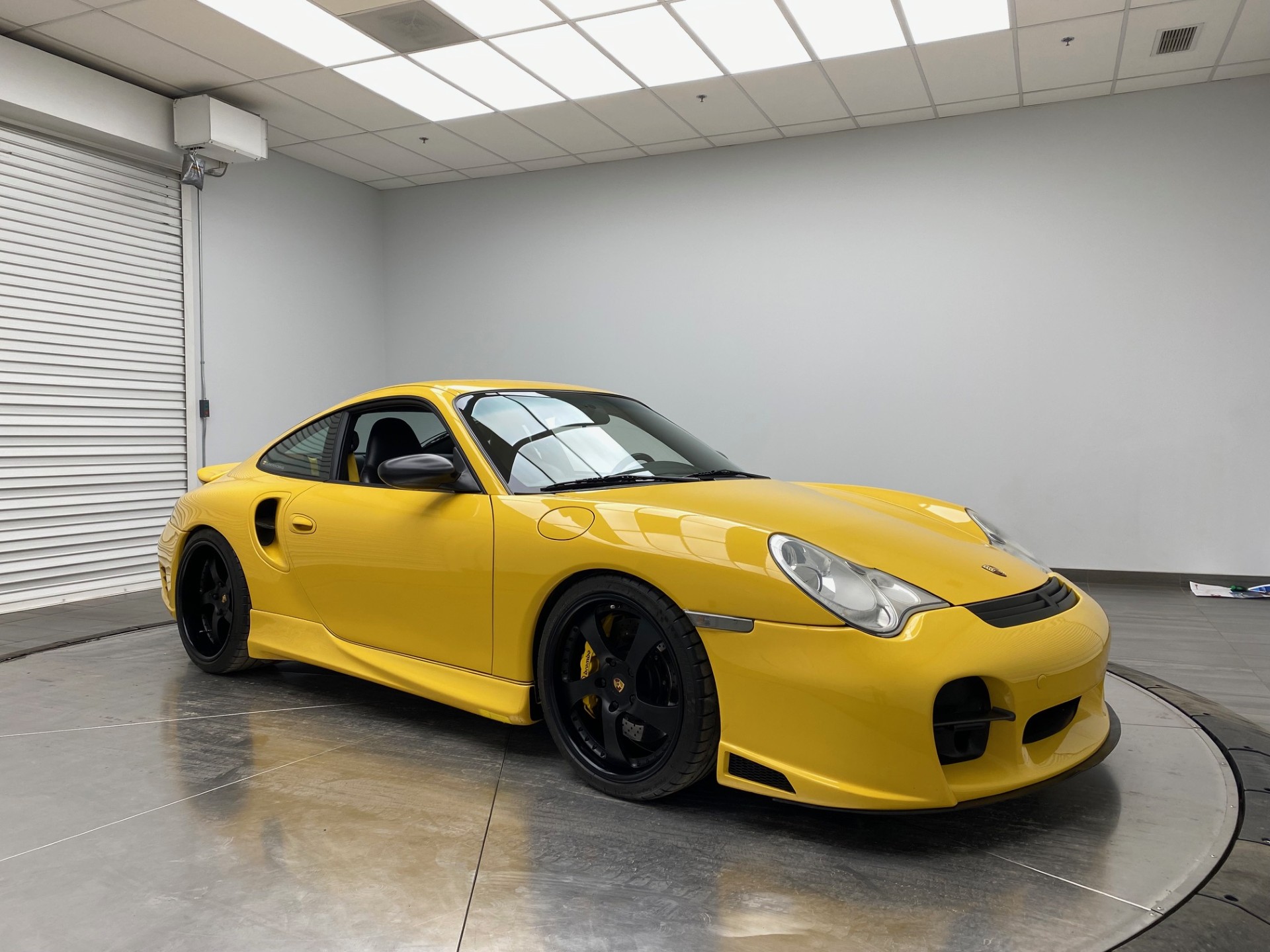 (SOLD) 2001 Porsche 911 Turbo (996) Coupe, Speed Yellow, Evo Motorsports GT660 Package (660HP), Mezger 3.6L Twin-Turbo Flat-Six, All-Wheel-Drive, Tip-Tronic Transmission, Full TechArt Body Kit, HRE 542R Wheels, H&R Street Performance Coil Overs, Brembo GT Brakes, Lots of Upgrades, 16-Pages of Service History, Clean CarFax History w/131,928km