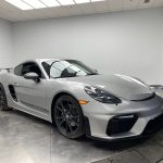 2023 Porsche 718 Cayman T, GT4 Front Bumper, GT4 Style High Wing, PDK 7-Speed, Transmission, Sport Chrono, PASM Sport Suspension, 20-Inch Wheels, Ice Grey Metallic, Black Interior, 300HP Boxer Turbocharged 2.0L Flat 4, Purchased New at Porsche Centre Calgary, Clean CarFax Vehicle History w/23,877km